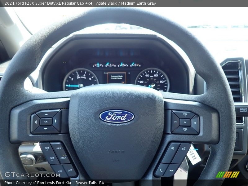 Agate Black / Medium Earth Gray 2021 Ford F250 Super Duty XL Regular Cab 4x4