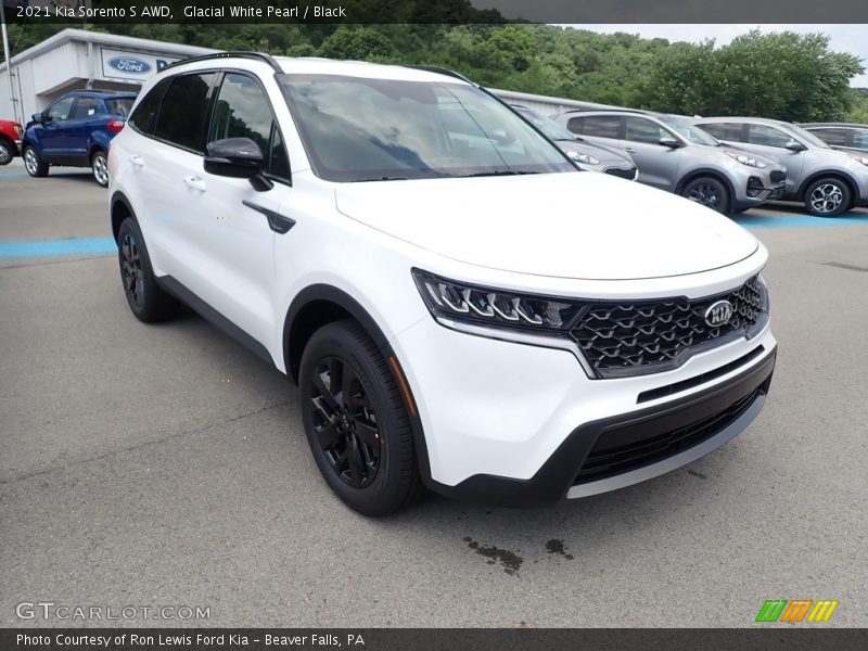 Glacial White Pearl / Black 2021 Kia Sorento S AWD