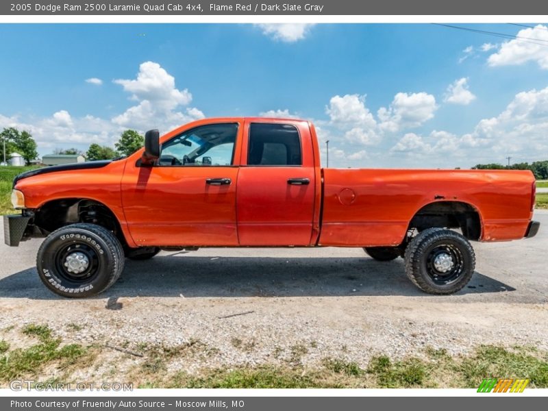 Flame Red / Dark Slate Gray 2005 Dodge Ram 2500 Laramie Quad Cab 4x4