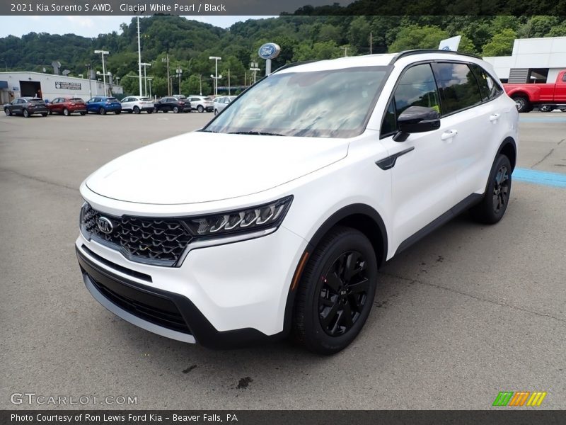 Glacial White Pearl / Black 2021 Kia Sorento S AWD