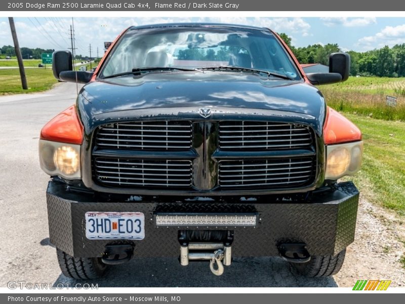 Flame Red / Dark Slate Gray 2005 Dodge Ram 2500 Laramie Quad Cab 4x4