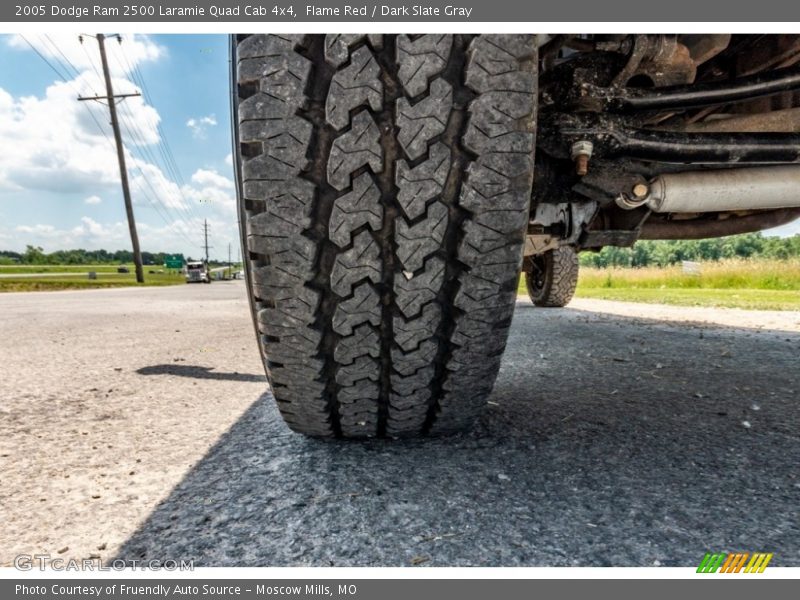 Flame Red / Dark Slate Gray 2005 Dodge Ram 2500 Laramie Quad Cab 4x4