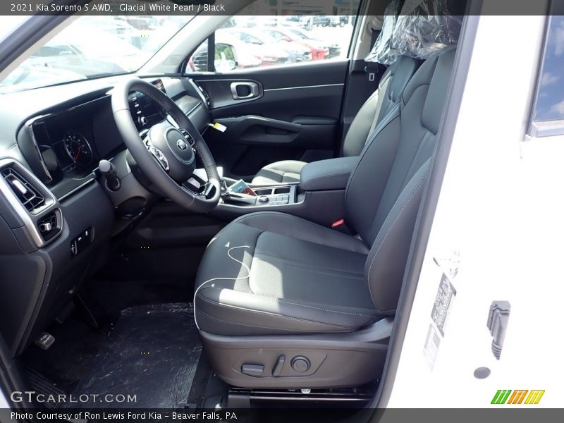 Glacial White Pearl / Black 2021 Kia Sorento S AWD