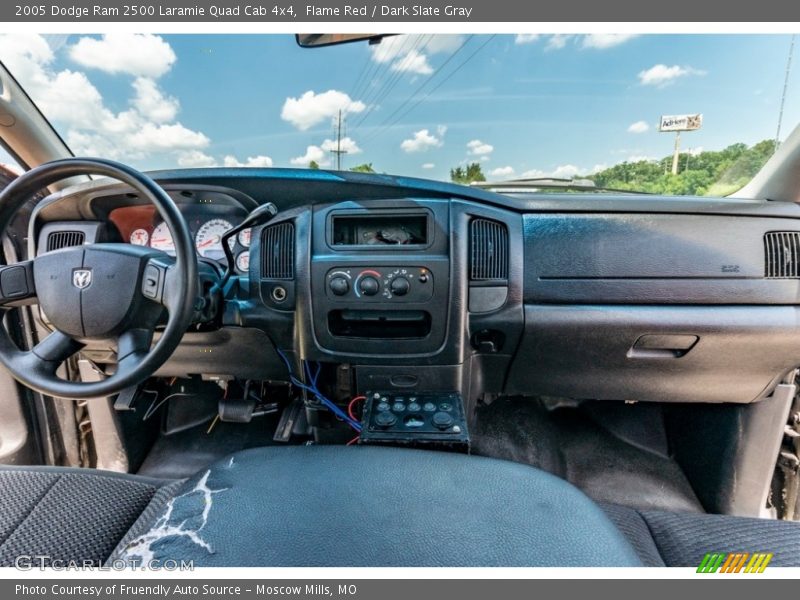 Flame Red / Dark Slate Gray 2005 Dodge Ram 2500 Laramie Quad Cab 4x4
