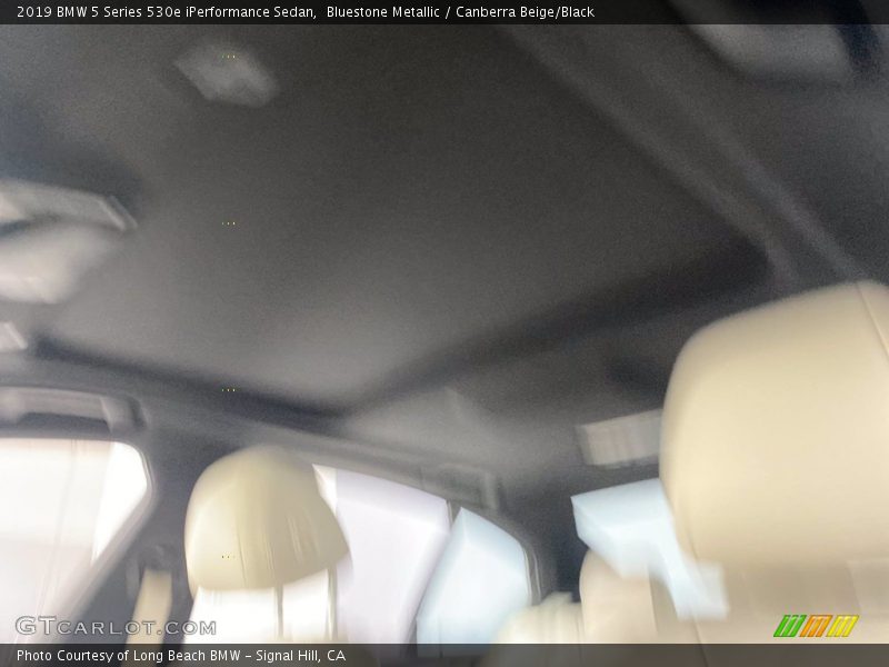 Bluestone Metallic / Canberra Beige/Black 2019 BMW 5 Series 530e iPerformance Sedan