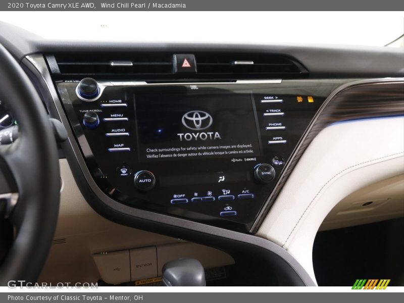 Wind Chill Pearl / Macadamia 2020 Toyota Camry XLE AWD