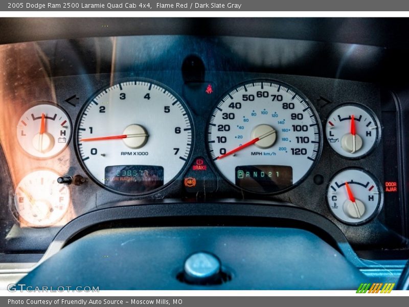 Flame Red / Dark Slate Gray 2005 Dodge Ram 2500 Laramie Quad Cab 4x4