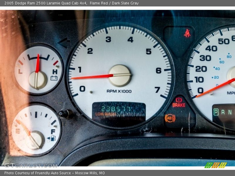 Flame Red / Dark Slate Gray 2005 Dodge Ram 2500 Laramie Quad Cab 4x4