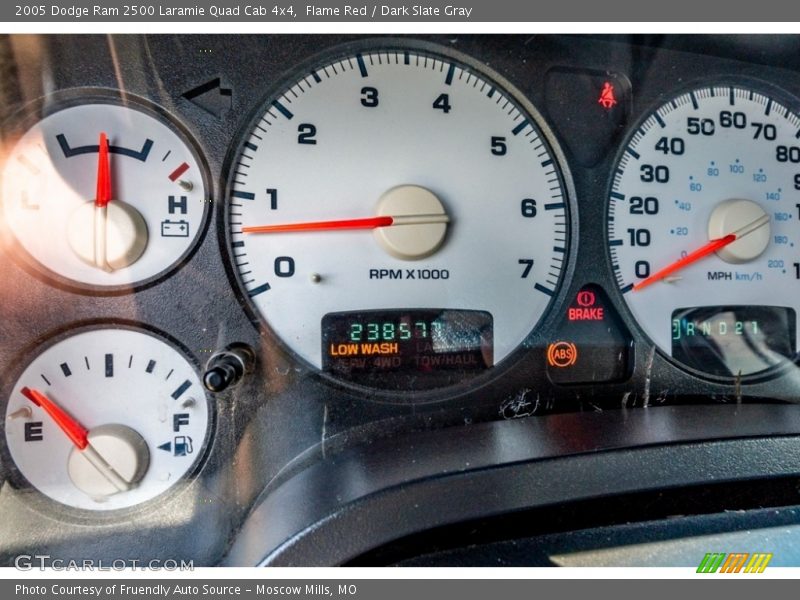 Flame Red / Dark Slate Gray 2005 Dodge Ram 2500 Laramie Quad Cab 4x4