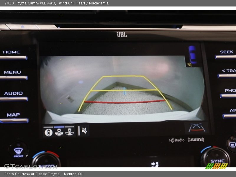 Wind Chill Pearl / Macadamia 2020 Toyota Camry XLE AWD