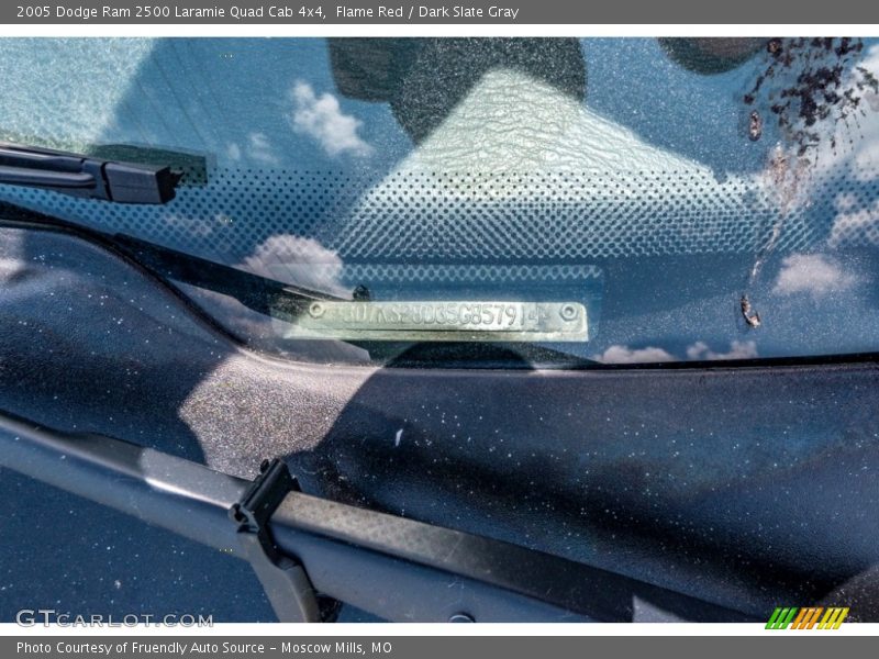 Flame Red / Dark Slate Gray 2005 Dodge Ram 2500 Laramie Quad Cab 4x4