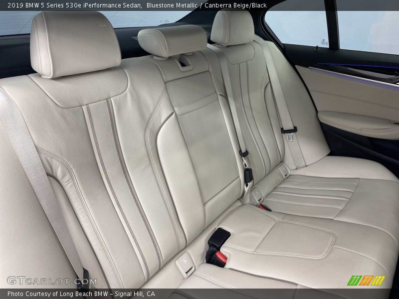 Bluestone Metallic / Canberra Beige/Black 2019 BMW 5 Series 530e iPerformance Sedan