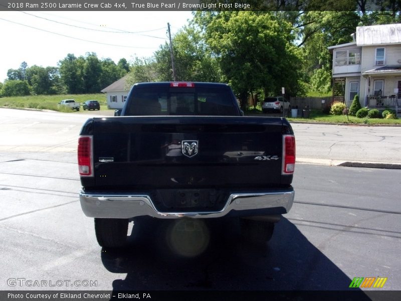 True Blue Pearl / Brown/Light Frost Beige 2018 Ram 2500 Laramie Crew Cab 4x4