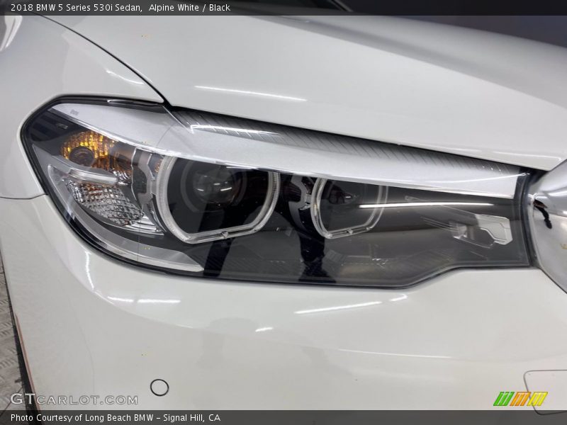 Alpine White / Black 2018 BMW 5 Series 530i Sedan