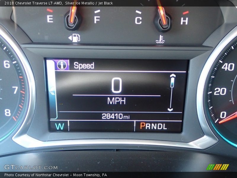 Silver Ice Metallic / Jet Black 2018 Chevrolet Traverse LT AWD