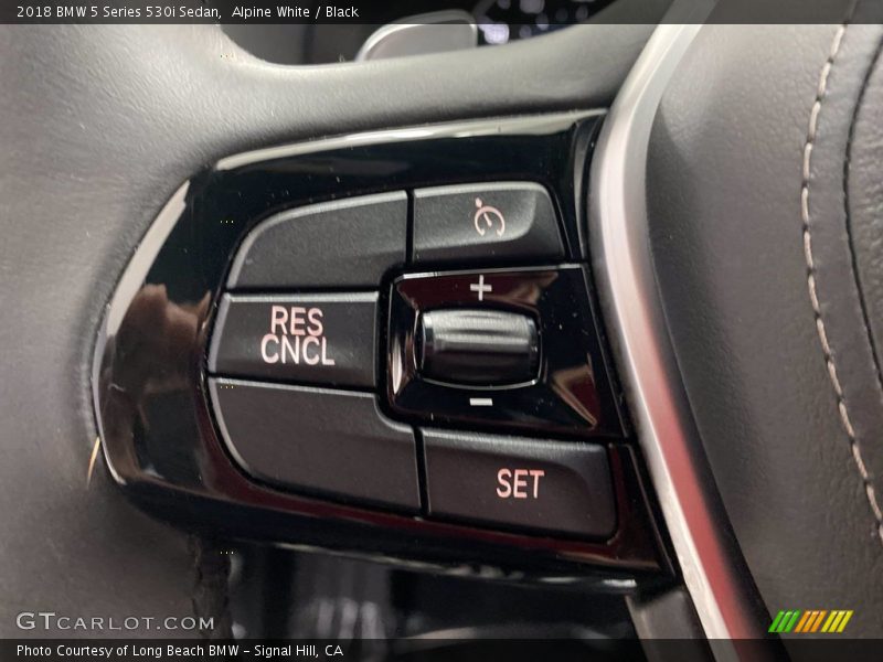 Alpine White / Black 2018 BMW 5 Series 530i Sedan