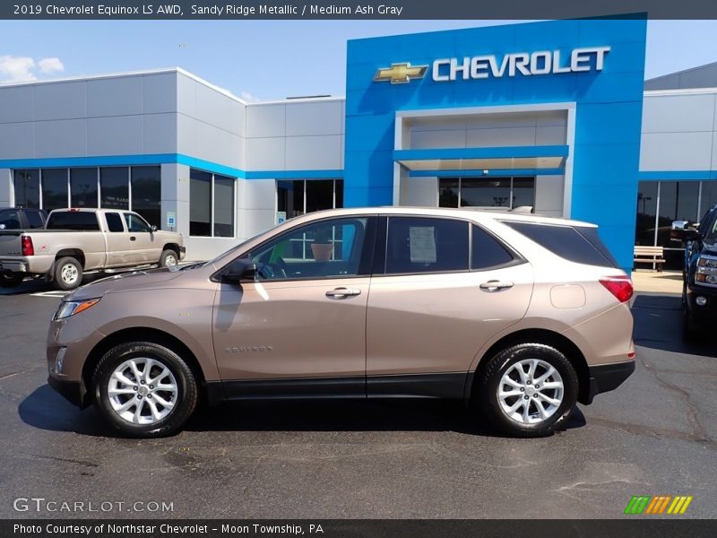 Sandy Ridge Metallic / Medium Ash Gray 2019 Chevrolet Equinox LS AWD