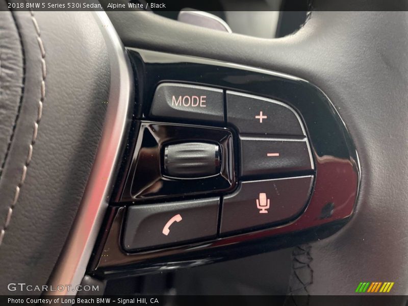 Alpine White / Black 2018 BMW 5 Series 530i Sedan