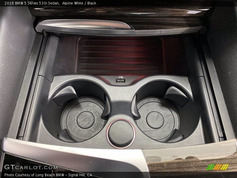 Alpine White / Black 2018 BMW 5 Series 530i Sedan