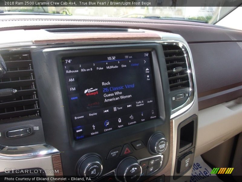True Blue Pearl / Brown/Light Frost Beige 2018 Ram 2500 Laramie Crew Cab 4x4