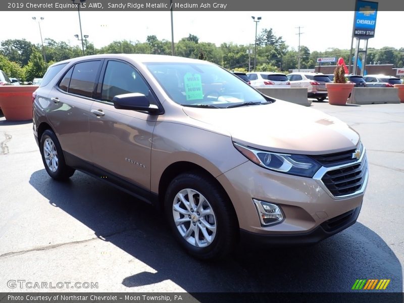 Sandy Ridge Metallic / Medium Ash Gray 2019 Chevrolet Equinox LS AWD