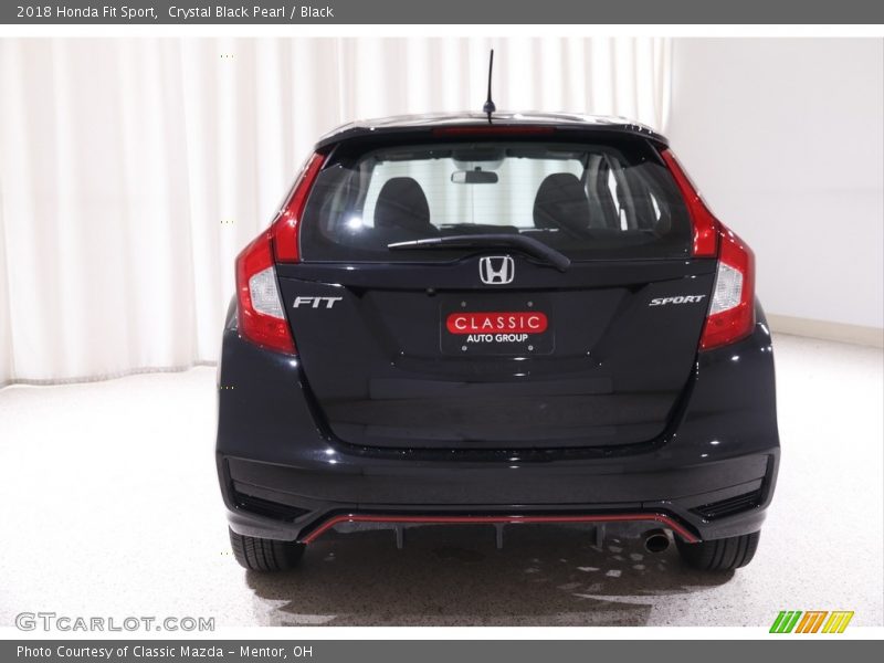 Crystal Black Pearl / Black 2018 Honda Fit Sport