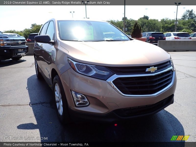 Sandy Ridge Metallic / Medium Ash Gray 2019 Chevrolet Equinox LS AWD