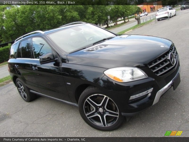 Black / Black 2012 Mercedes-Benz ML 350 4Matic