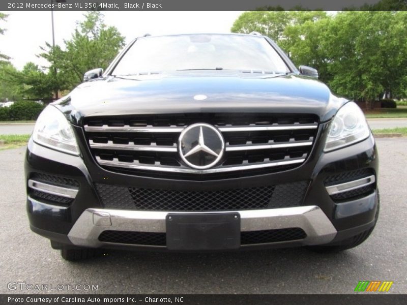 Black / Black 2012 Mercedes-Benz ML 350 4Matic