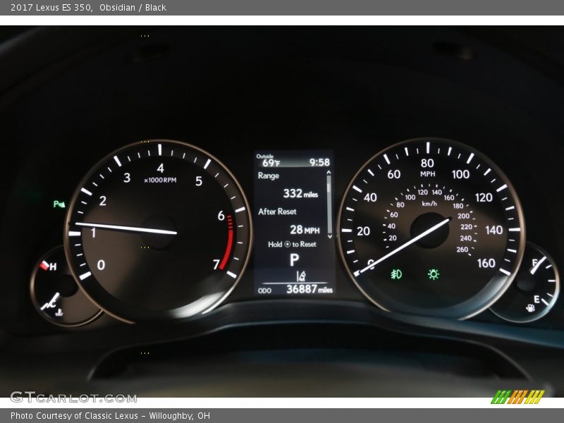 Obsidian / Black 2017 Lexus ES 350