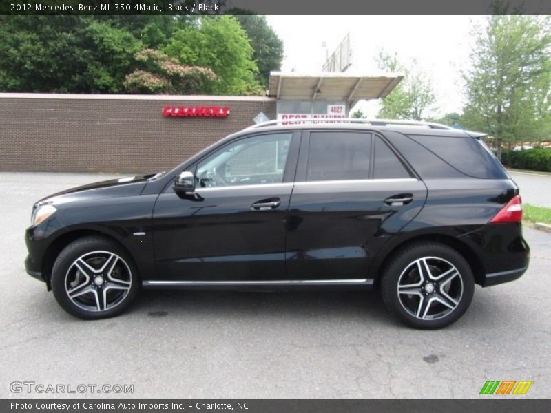 Black / Black 2012 Mercedes-Benz ML 350 4Matic