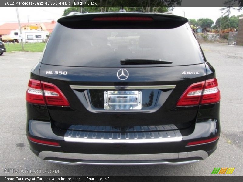 Black / Black 2012 Mercedes-Benz ML 350 4Matic