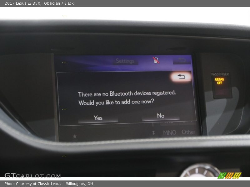 Obsidian / Black 2017 Lexus ES 350