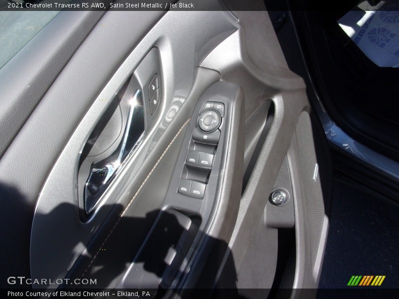 Satin Steel Metallic / Jet Black 2021 Chevrolet Traverse RS AWD