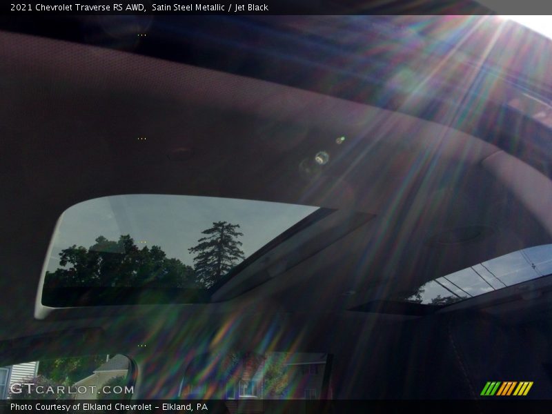 Satin Steel Metallic / Jet Black 2021 Chevrolet Traverse RS AWD