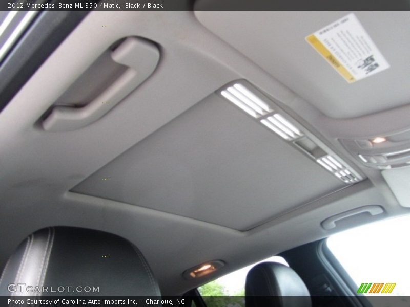 Black / Black 2012 Mercedes-Benz ML 350 4Matic