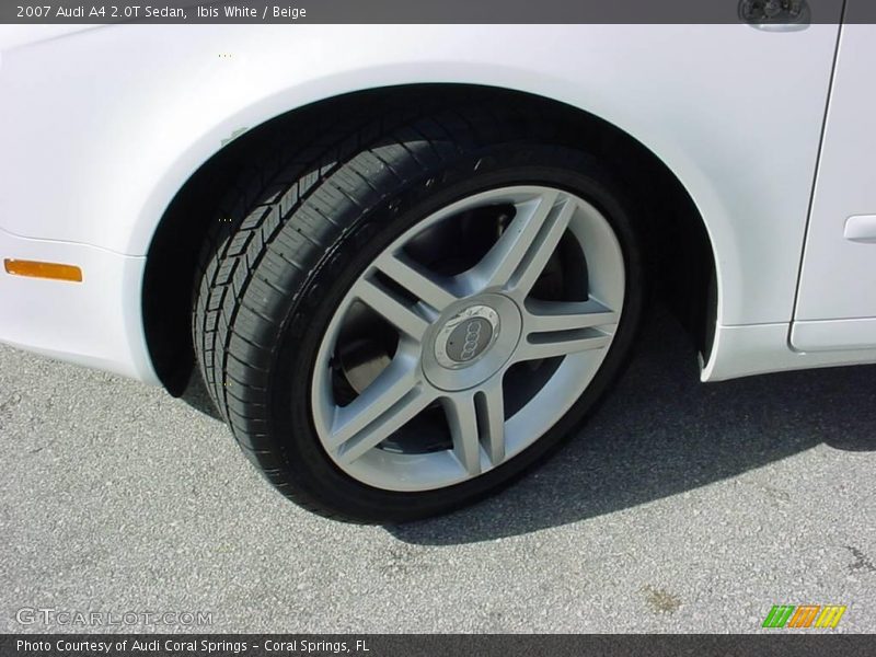 Ibis White / Beige 2007 Audi A4 2.0T Sedan