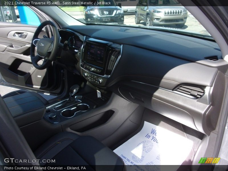 Satin Steel Metallic / Jet Black 2021 Chevrolet Traverse RS AWD