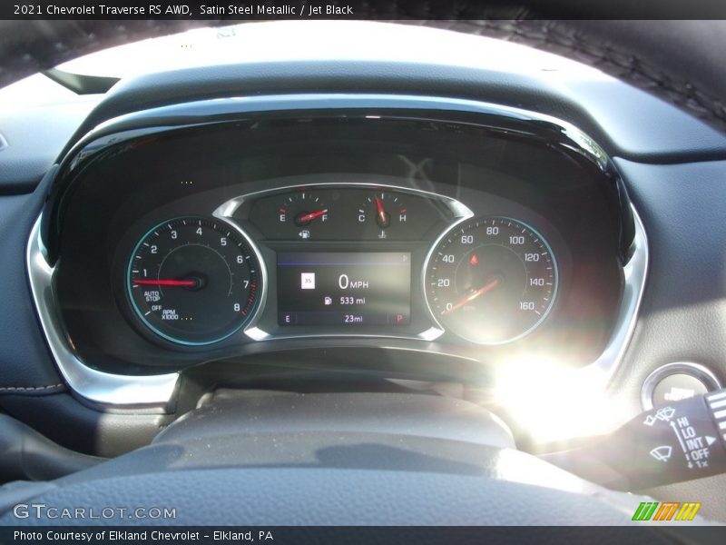 Satin Steel Metallic / Jet Black 2021 Chevrolet Traverse RS AWD