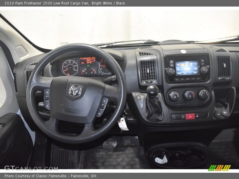 Bright White / Black 2019 Ram ProMaster 1500 Low Roof Cargo Van