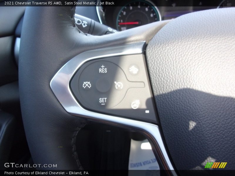 Satin Steel Metallic / Jet Black 2021 Chevrolet Traverse RS AWD