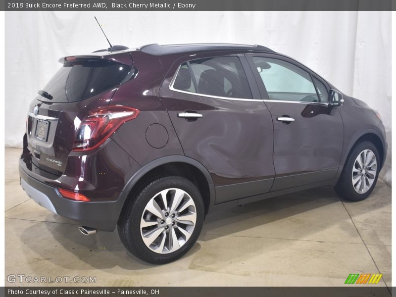 Black Cherry Metallic / Ebony 2018 Buick Encore Preferred AWD
