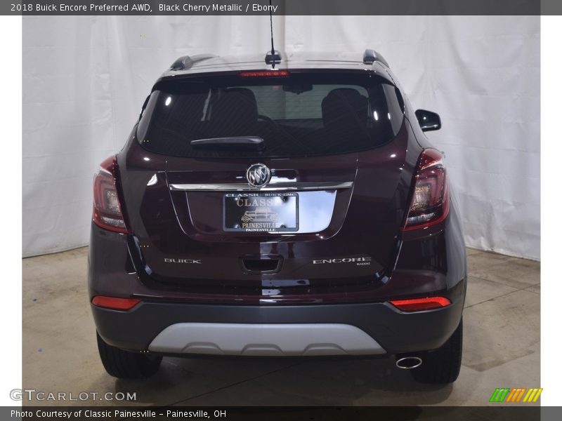 Black Cherry Metallic / Ebony 2018 Buick Encore Preferred AWD
