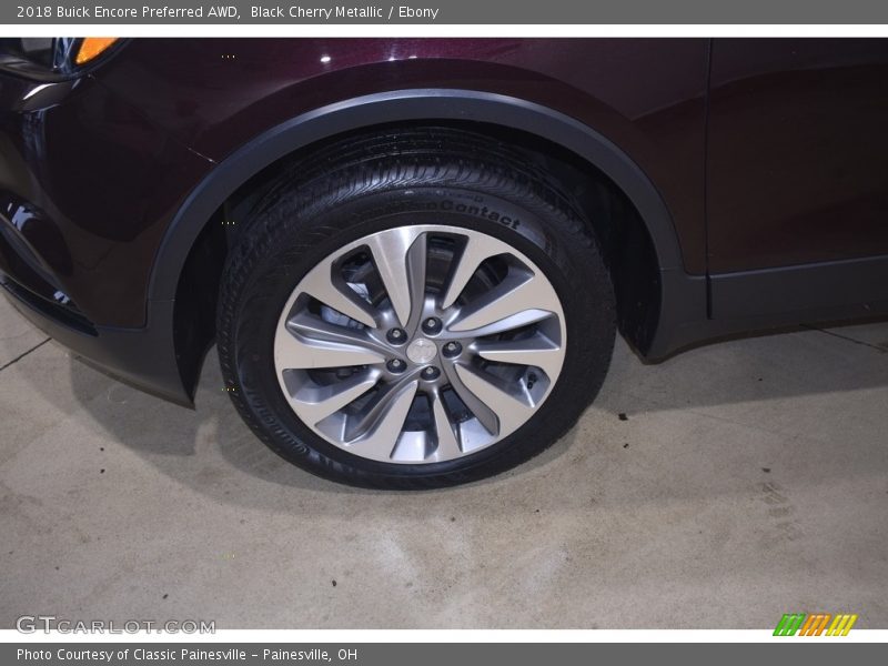 Black Cherry Metallic / Ebony 2018 Buick Encore Preferred AWD