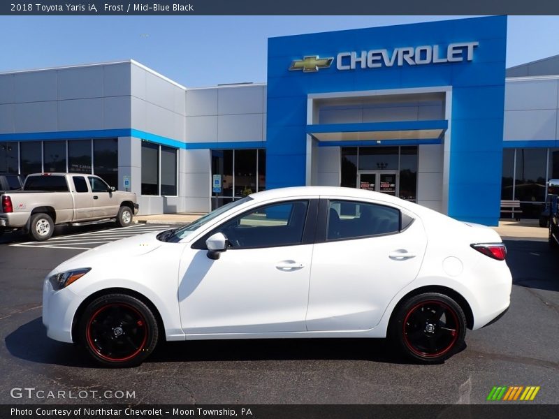 Frost / Mid-Blue Black 2018 Toyota Yaris iA