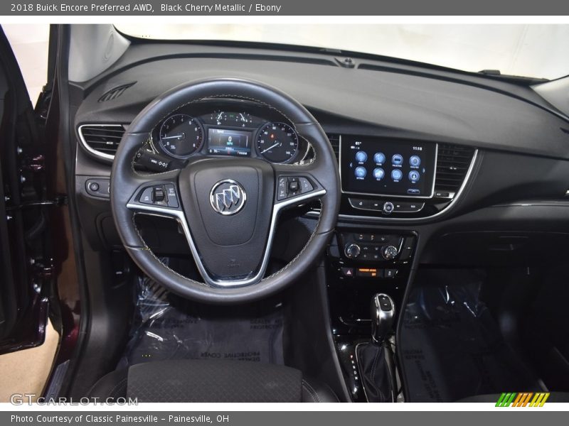 Black Cherry Metallic / Ebony 2018 Buick Encore Preferred AWD
