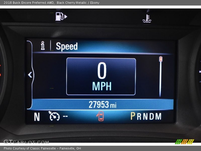 Black Cherry Metallic / Ebony 2018 Buick Encore Preferred AWD