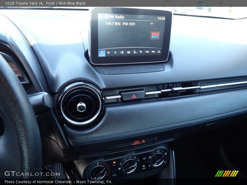 Frost / Mid-Blue Black 2018 Toyota Yaris iA