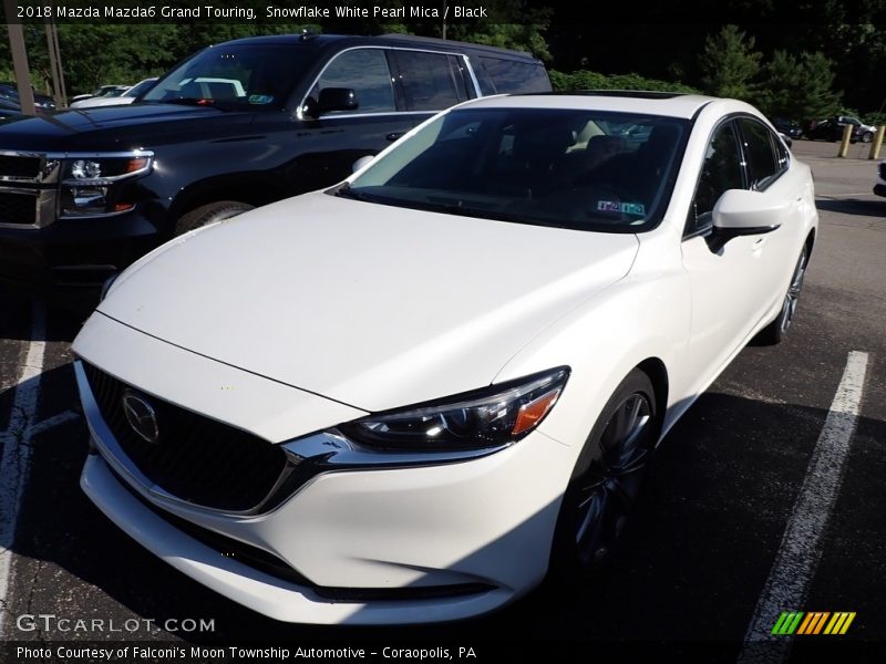 Snowflake White Pearl Mica / Black 2018 Mazda Mazda6 Grand Touring