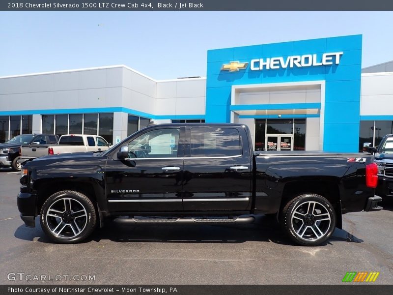 Black / Jet Black 2018 Chevrolet Silverado 1500 LTZ Crew Cab 4x4